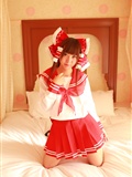 [Cosplay] Reimu Hakurei with dildo and toys - Touhou Project Cosplay(140)